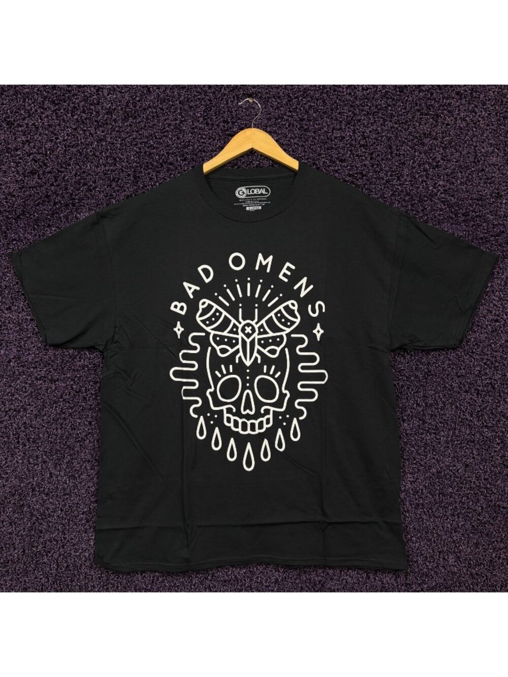 Bad Omens Skull and Moth T-Shirt Size Extra Large